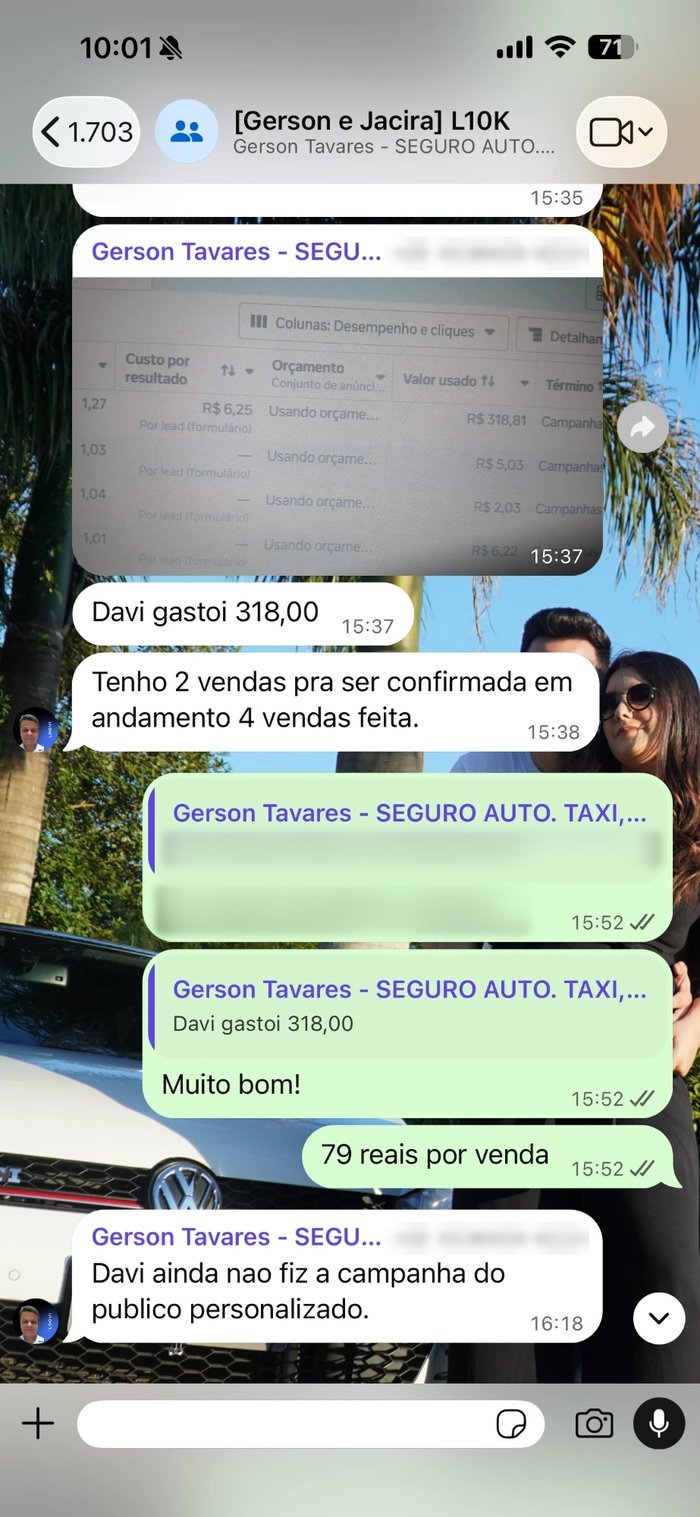 Print real de resultado do Gerson