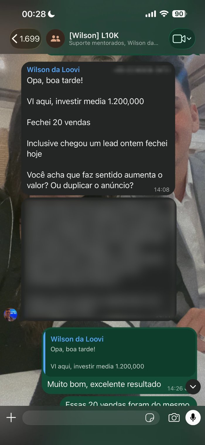 Print real de resultado do Wilson
